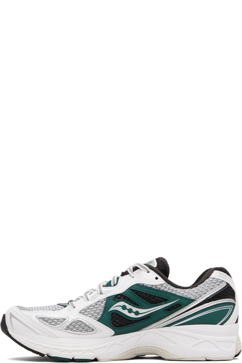 Low-top mesh sneakers.

· Bonded reflective trim throughout
· Lace-up closure
· Logo patch at padded tongue
· Padded collar
· Logo bonded at sides
· Text printed at outer side
· Logo printed at heel counter
· Textured foam rubber midsole
· Treaded ProGrid rubber sole

Supplier color: White/Pine