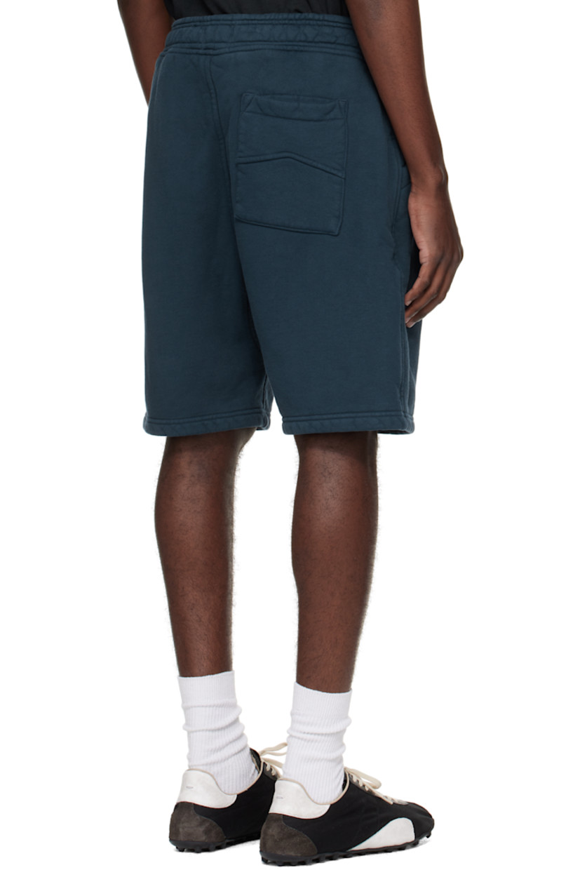 Heavyweight cotton jersey shorts.

· Drawstring at elasticized waistband
· Three pocket-styling
· Logo embroidered at cuff

Supplier color: Navy