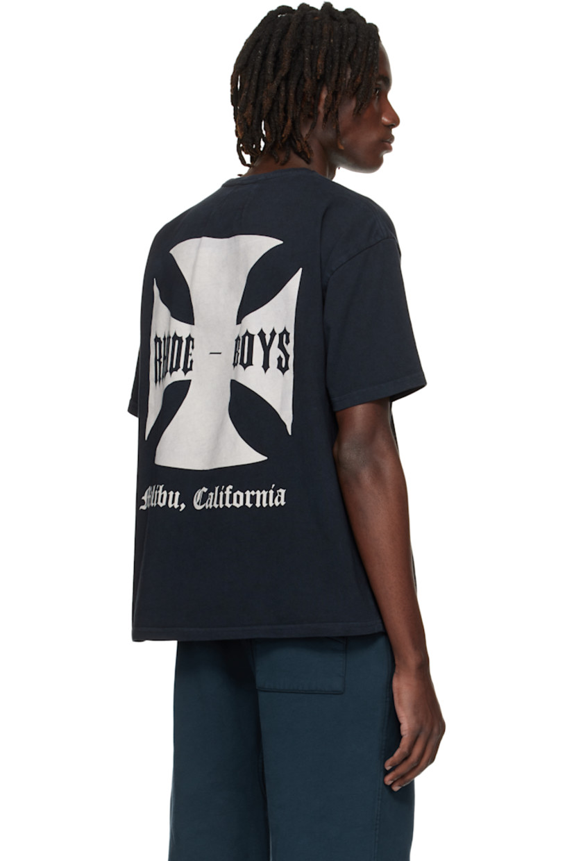 Cotton jersey T-shirt.

· Rib-knit crewneck
· Logo graphic printed at chest and back
· Dropped shoulders
· Text printed at back

Supplier color: Vintage Black