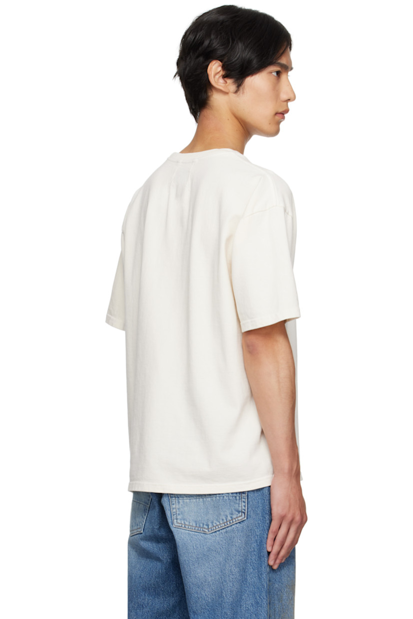 Cotton jersey T-shirt.

· Rib-knit crewneck
· Logos printed at front
· Dropped shoulders

Supplier color: White