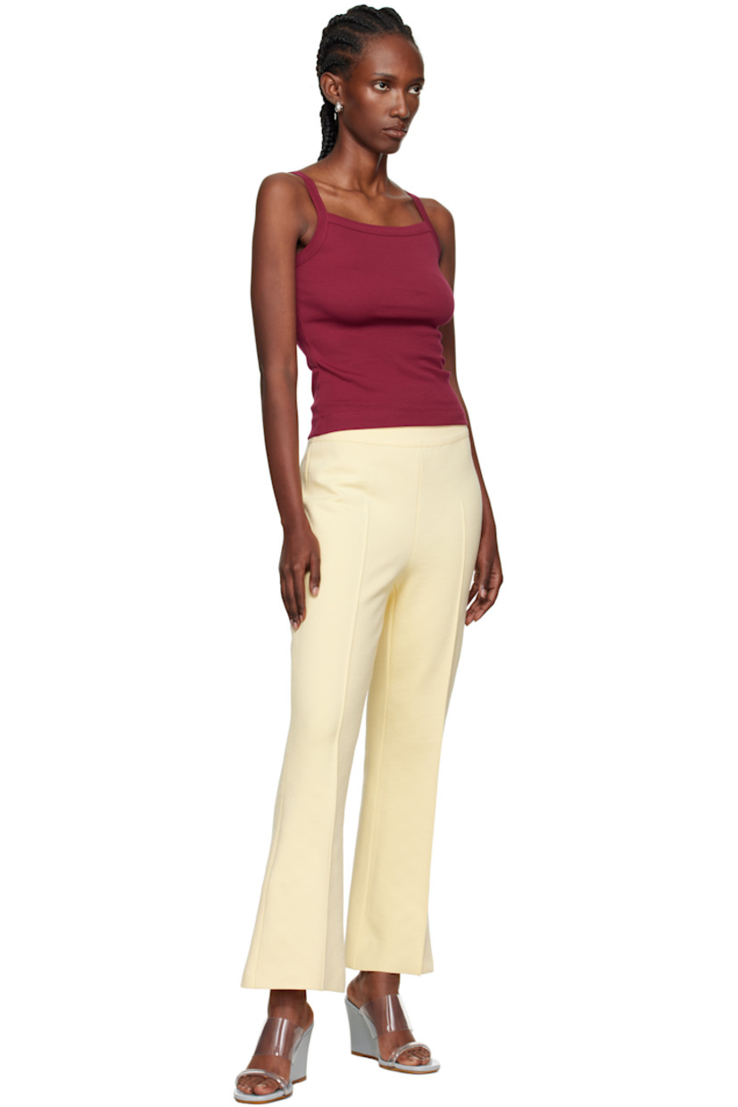 Rib-knit organic cotton camisole.

· Square neck
· Fixed shoulder straps

Supplier color: Cherry