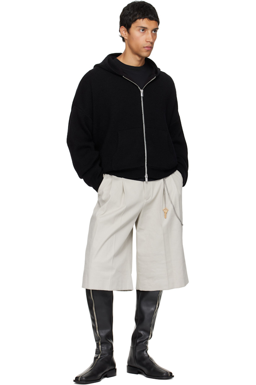 Over-the-knee buffed faux-leather boots.

· Square toe 
· Extending zip closure at vamp
· Logo hardware at heel
· Stacked leather sole with rubber injection 

Available exclusively at SSENSE.

Supplier color: Black