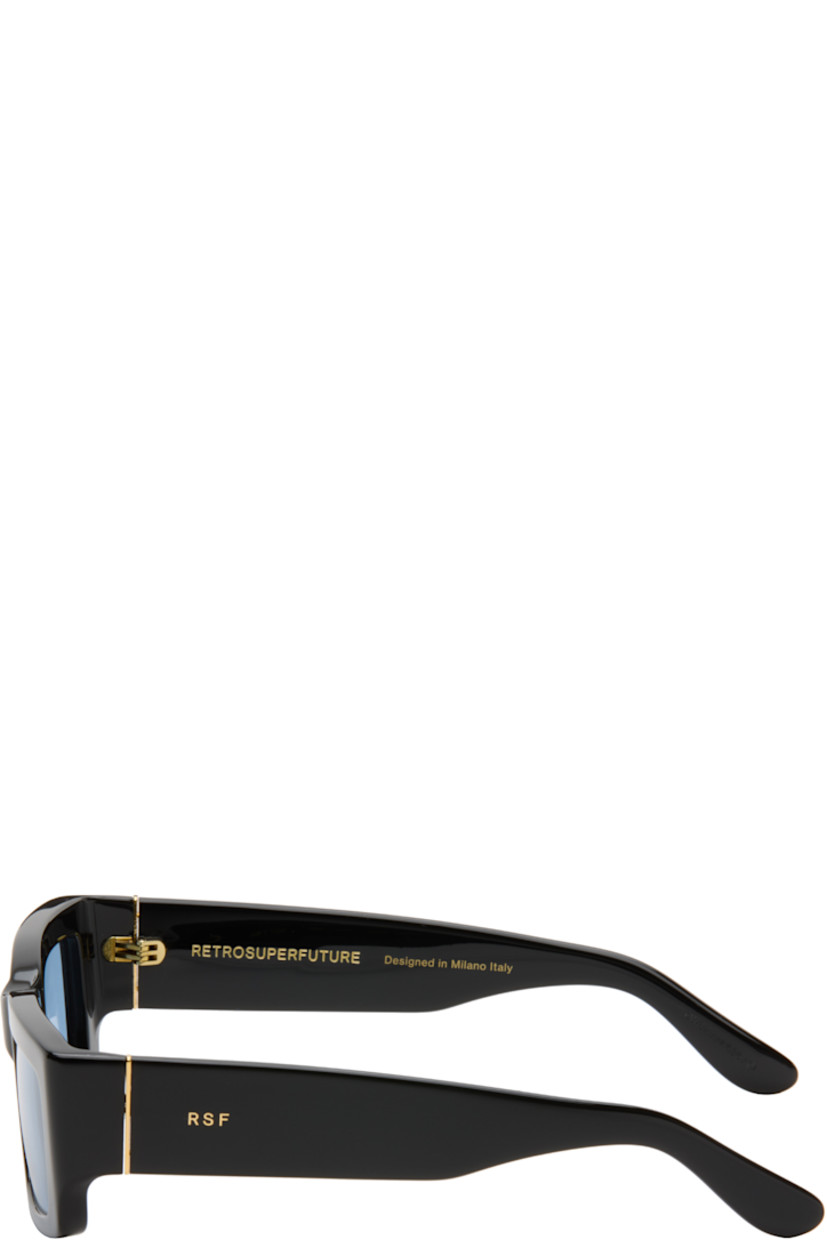 Rectangular acetate-frame sunglasses.

· Blue lenses
· Integrated nose pads
· Logo hardware at temples
· Includes pouch
· Size 55.19 145

Supplier color: Azure