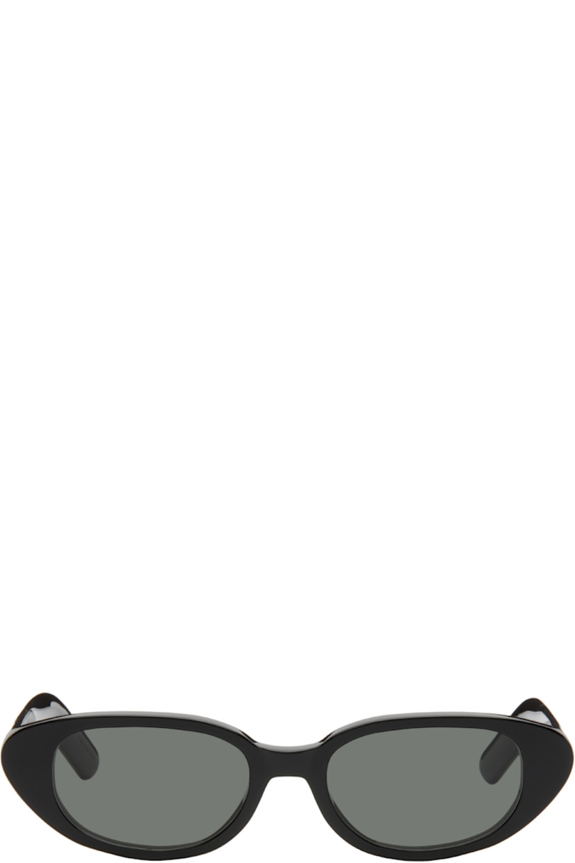 Cat-eye acetate-frame sunglasses.

· Gray lenses
· Integrated nose pads
· Logo hardware at temples
· Includes pouch
· Size 51.18 145

Supplier color: Black