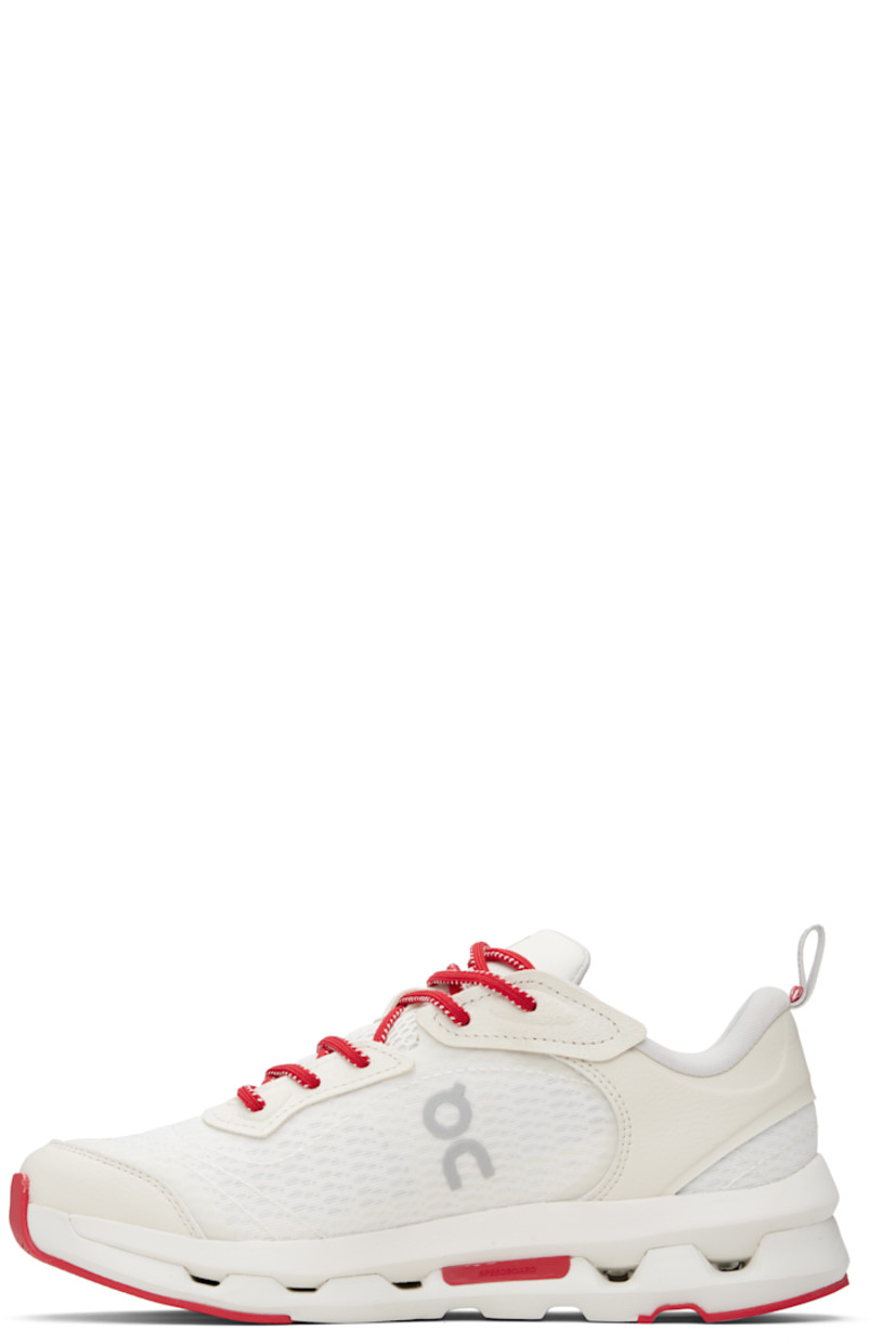 Low-top mesh and grained faux-leather sneakers.

· Lace-up closure
· Reflective logo bonded at tongue and sides
· Padded tongue and collar
· Pull-loop at heel collar
· Jersey lining
· CloudTec® foam rubber midsole
· Treaded Speedboard® rubber sole

Supplier color: Ivory/Wolf
