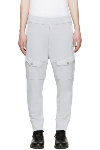 Diesel Black Gold: Grey Cargo Pocket Lounge Pants | SSENSE