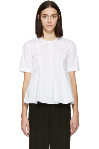 Opening Ceremony: White Poplin Penn Blouse | SSENSE