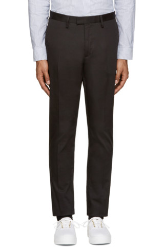 Acne Studios: Black Max Trousers | SSENSE