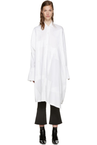 Loewe: White Oversized Patchwork Shirt | SSENSE