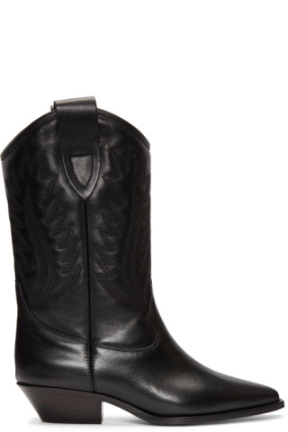 Isabel Marant: Black Dallin Cowboy Boots | SSENSE