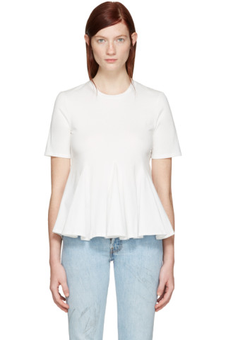 Edit: White Godet T-Shirt | SSENSE