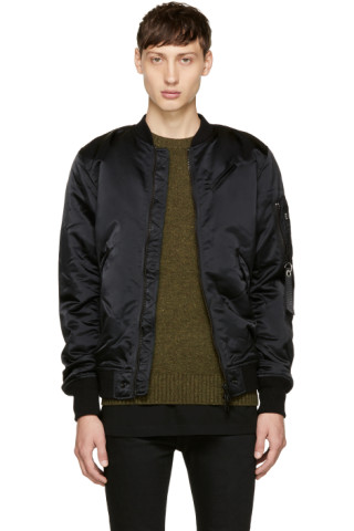 Diesel: Black J-Quest Bomber Jacket | SSENSE