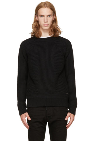 Dsquared2: Black Amish Sweater | SSENSE