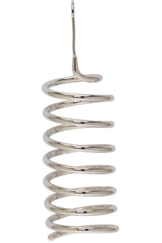 Maison Margiela: Silver Spiral Earring | SSENSE