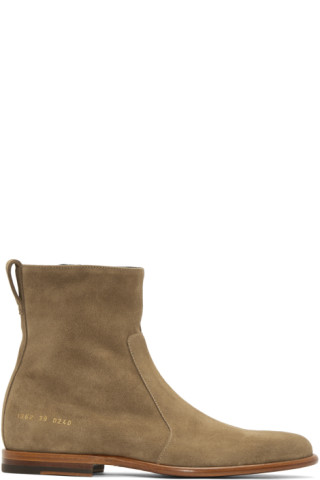 common projects taupe suede