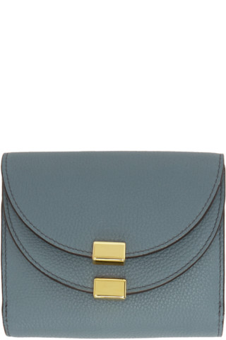 Chloé: Blue Square Georgia Wallet | SSENSE