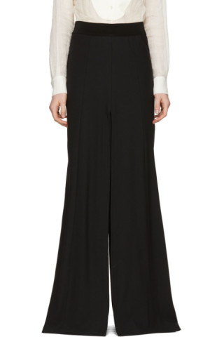 Ann Demeulemeester: Black Split Pant Skirt | SSENSE