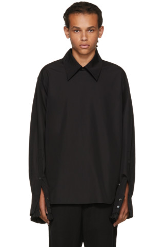 Ann Demeulemeester: Black Byron Shirt | SSENSE