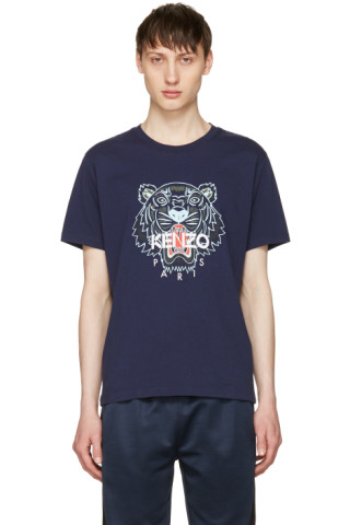 Kenzo: Navy Limited Edition Tiger T-Shirt | SSENSE