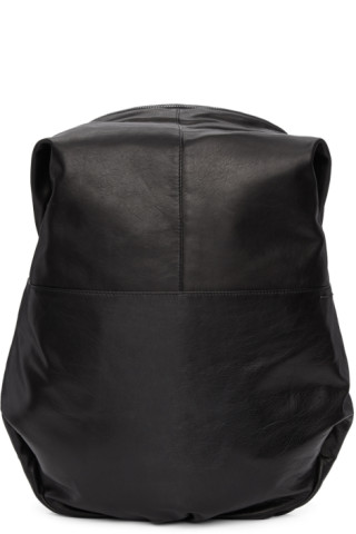 Côte & Ciel: Black Leather Nile Backpack | SSENSE