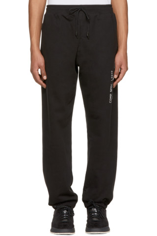 adidas Originals by Alexander Wang: Black Graphic Jog Pants | SSENSE