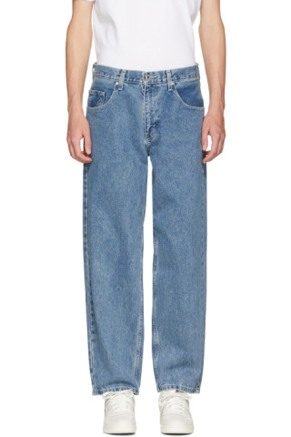 Levi's: Indigo Baggy Silver Tab Jeans | SSENSE