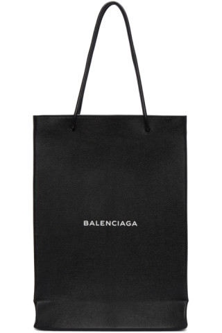 Balenciaga: Black North South Shopping Tote | SSENSE