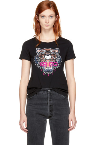 Kenzo black tiger t shirt women's clearance