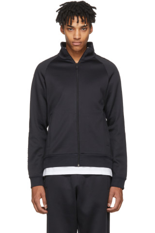 Valentino: Black Rockstud Track Jacket | SSENSE