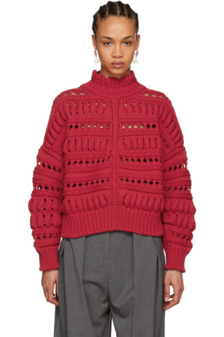 Isabel Marant: Red Zoe Sweater | SSENSE