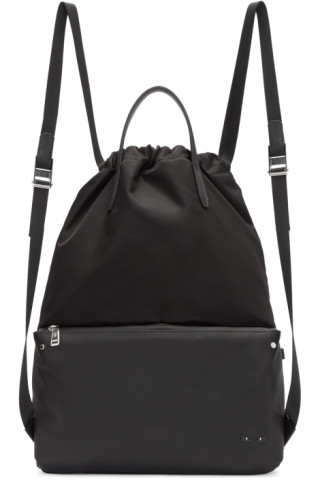 Fendi: Black Nylon Mini 'Bag Bugs' Backpack | SSENSE