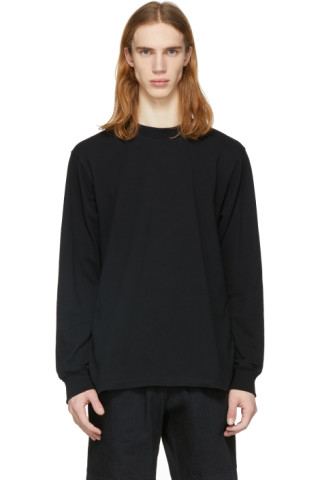 paa: Black Long Sleeve Piqué T-Shirt | SSENSE UK