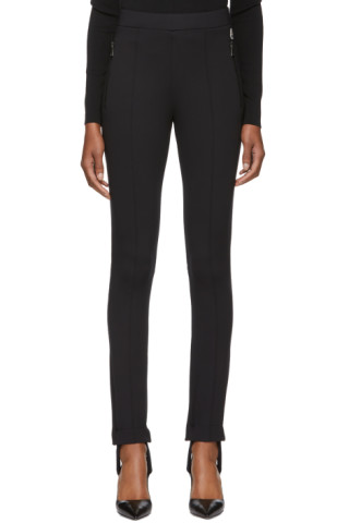 Moncler Genius: Black Stirrup Logo Leggings | SSENSE