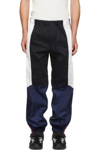 Givenchy: Navy Moto Combat Lounge Pants | SSENSE