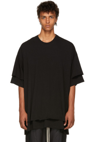 Julius: Black Double Layered T-Shirt | SSENSE