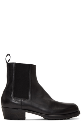 Haider Ackermann: Black Chelsea Boots | SSENSE