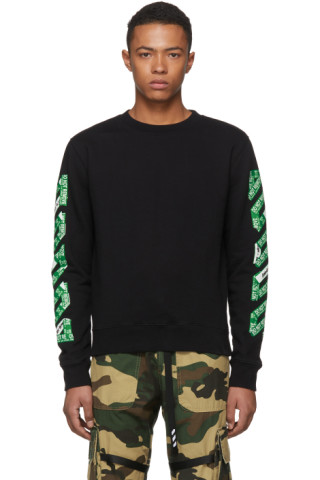 Off White Ssense Exclusive Black 3d Diag Sweatshirt Ssense