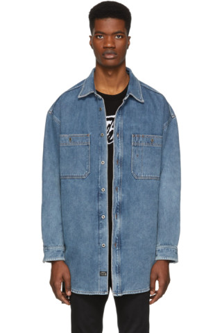 Diesel: Blue Denim D-Loren Jacket | SSENSE