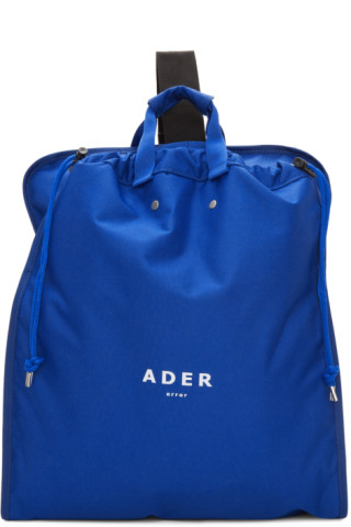 ADER error: Blue Suitcase Backpack | SSENSE