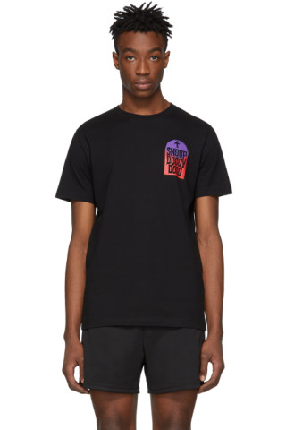 SSS World Corp: Black & Red Snoop Dogg Edition Tombstone T-Shirt | SSENSE