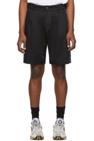 Anton Belinskiy: SSENSE Exclusive Black Logo Tape Shorts | SSENSE