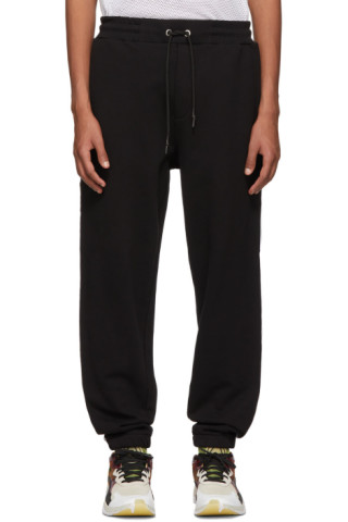 McQ Alexander McQueen: Black Stripe Lounge Pants | SSENSE