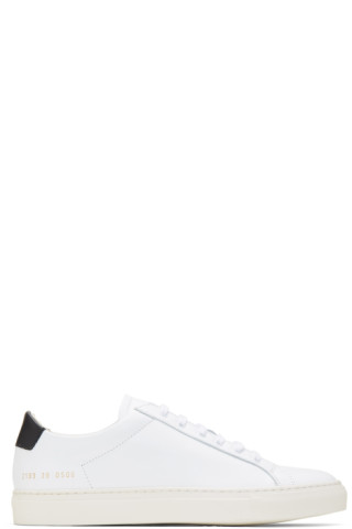 Common Projects: White Retro Low Sneakers | SSENSE