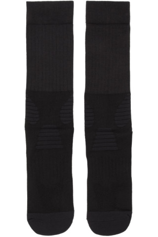 Y-3: Black Logo Tube Socks | SSENSE