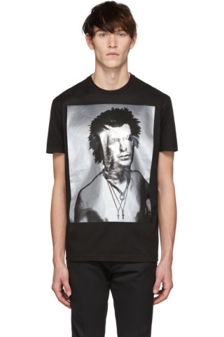 Dsquared2: Black Disco Punk Cool Fit T-Shirt | SSENSE