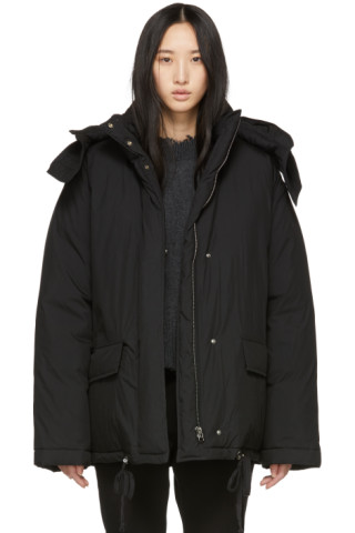 Helmut Lang: Black Down Puffer Jacket | SSENSE