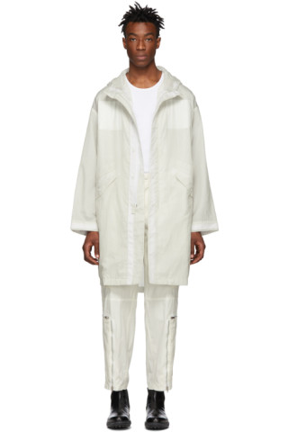 Helmut Lang: Off-White Parachute Parka | SSENSE