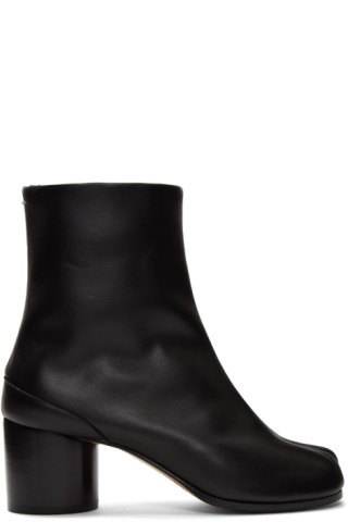 Maison Margiela: Black Tabi Boots | SSENSE
