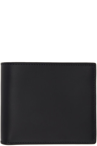 Maison Margiela: Black Leather Fold-Out Bifold Wallet | SSENSE