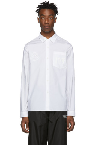 Moncler Genius: 7 Moncler Hiroshi Fujiwara White Logo Shirt | SSENSE